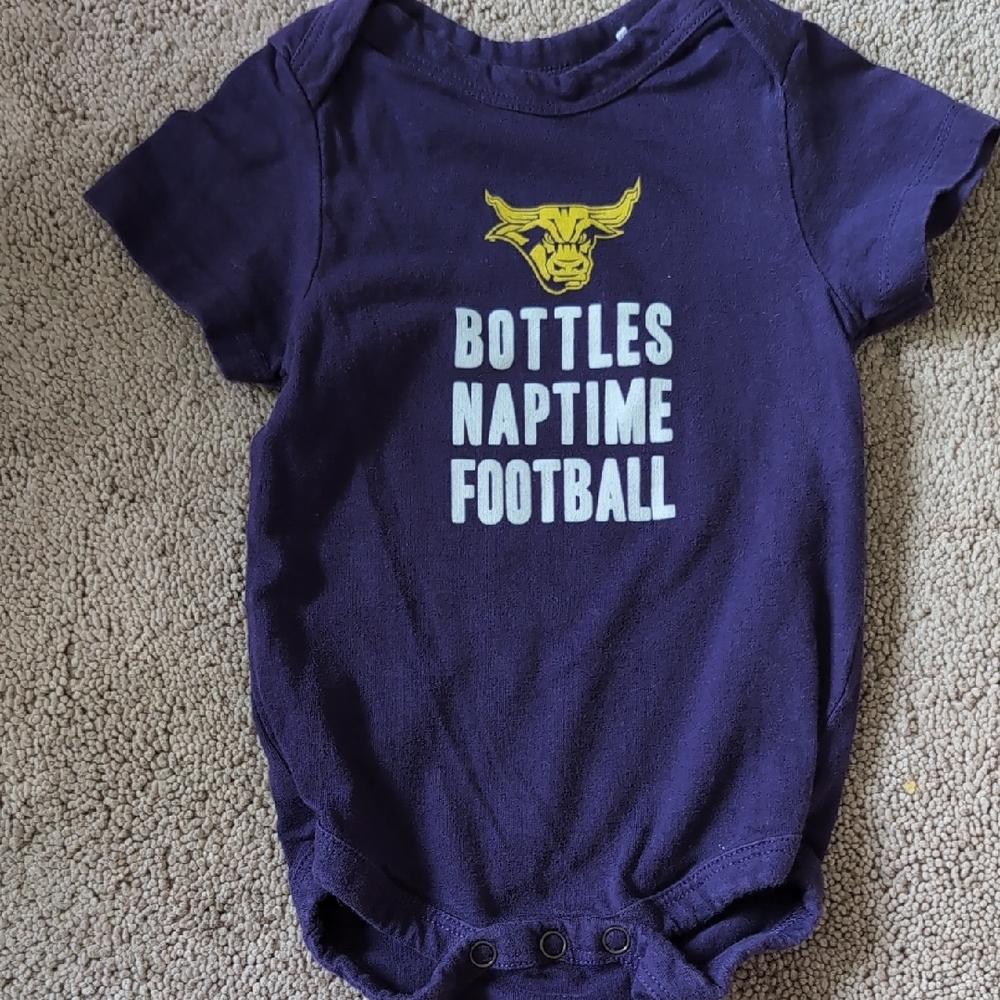 Purple Kids One Piece with Graphic Print